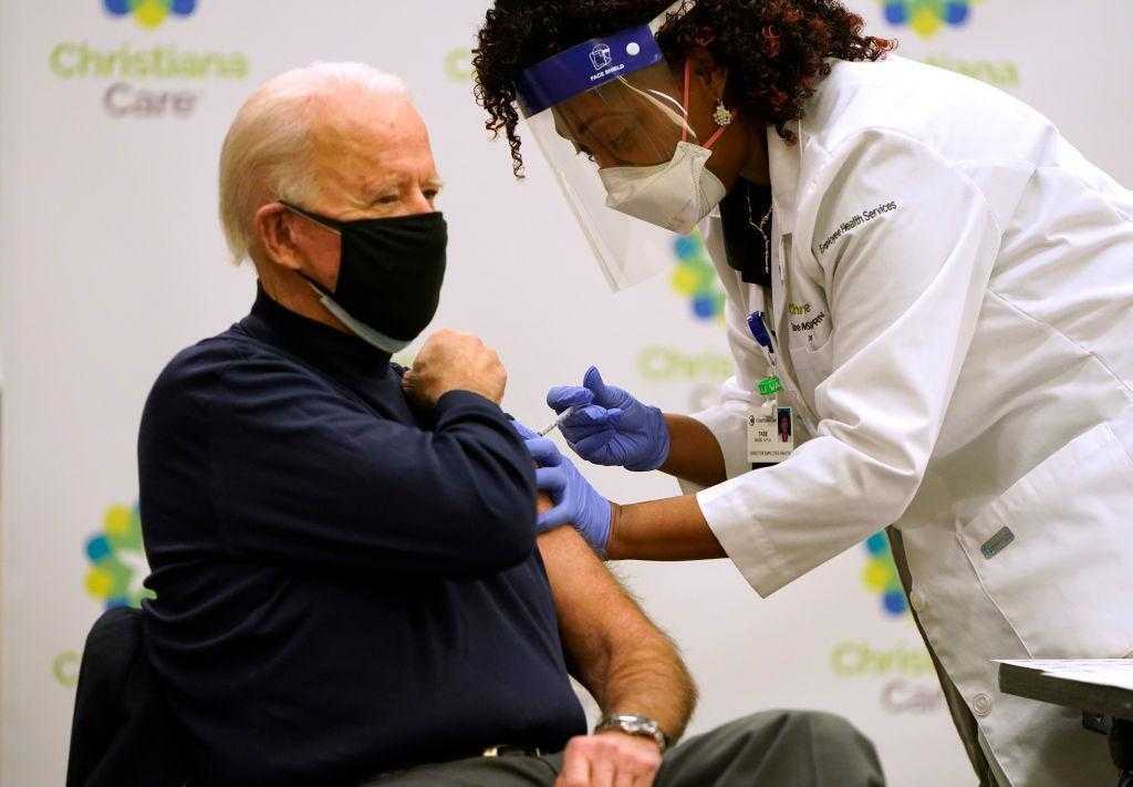 President-elect Joe Biden receives his first dose of the COVID-19 vaccine 
